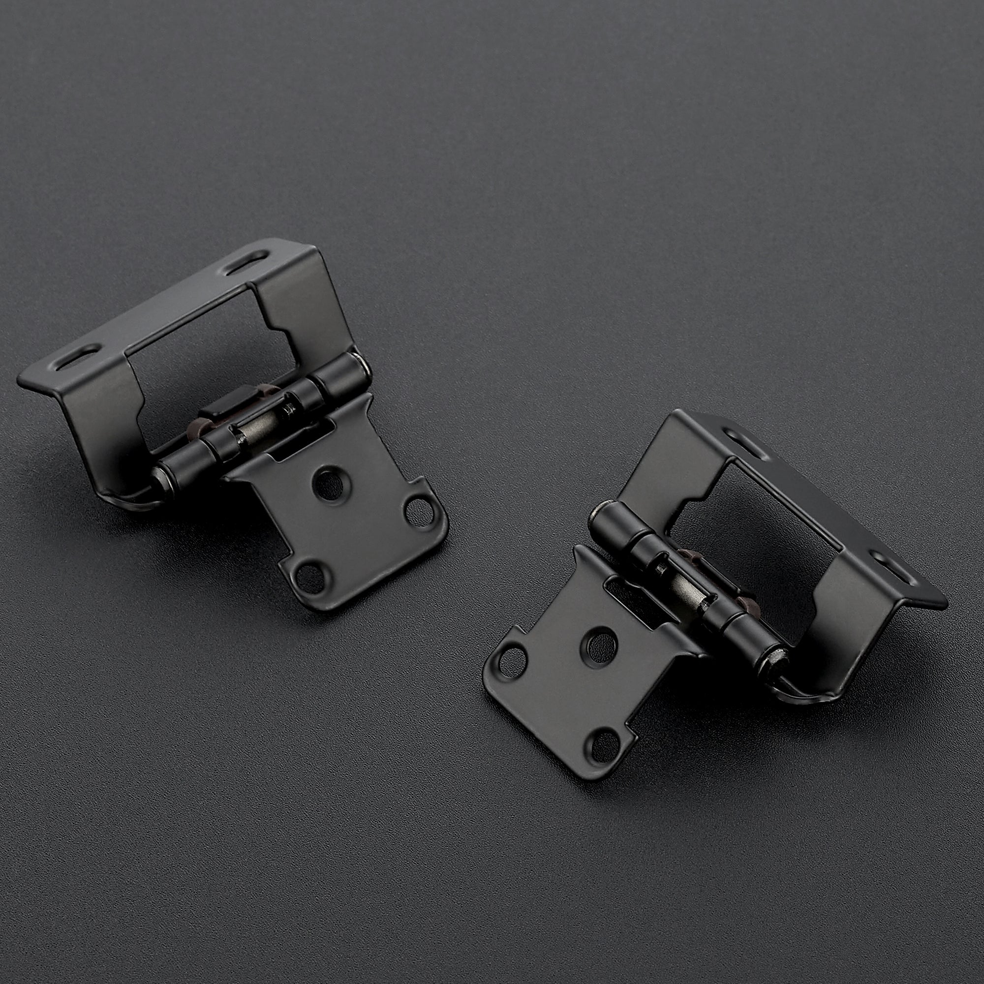 RELIABILT 2-Pack Adjustable Overlay 200-Degree Opening Matte Black  Self-closing Overlay Cabinet Hinge in the Cabinet Hinges department at