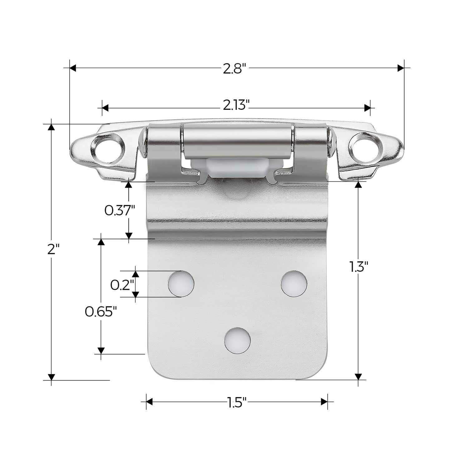 Ravinte  3/8 inch Inset Cabinet Hinges Kitchen Cabinet Hinges Self Closing Hinges for Kitchen/Bathroom/Furniture Cabinets & Doors,Decorative Cabinet Hardware