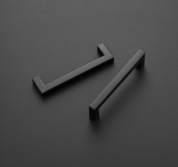 Ravinte Kitchen Square Cabinet Handles Matte Black Cabinet Pulls Black