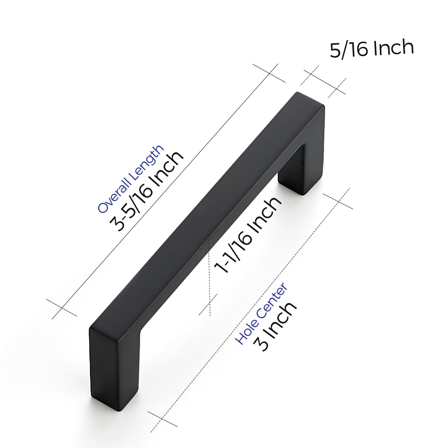 Ravinte  Matte Black Cabinet Pulls Slim Kitchen Cabinet Handles Drawer Pulls Kitchen Drawer Handles Cabinet Hardware Square Kitchen Cabinets Cupboard Pulls