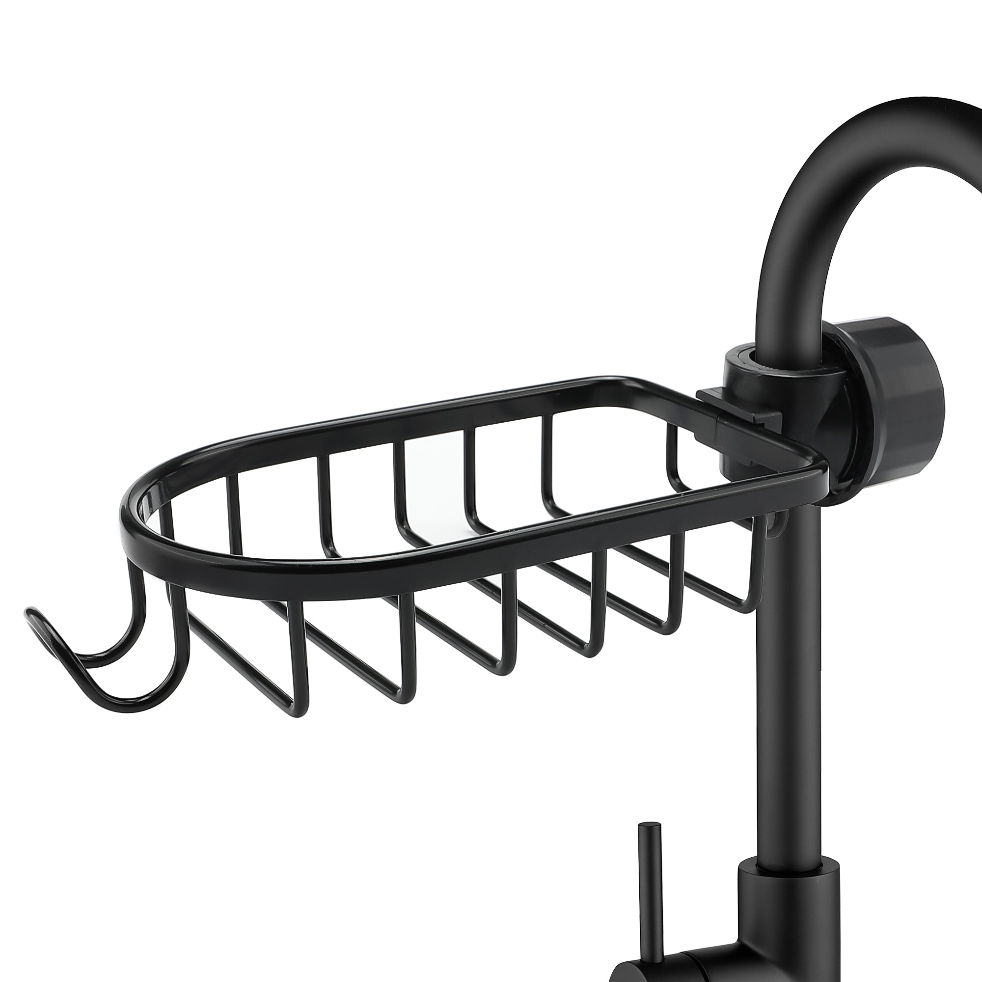  WINGSIGHT Faucet Sponge Holder Kitchen Sink Caddy Organizer  Over Faucet Hanging Faucet Drain Rack for Sink Organizer (Upgraded with  Dishcloth Rack, Black): Home & Kitchen