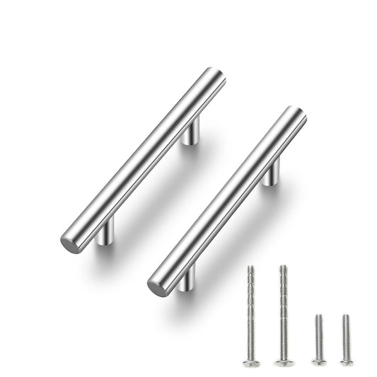 Ravinte 25 Pack 5'' Cabinet Pulls Brushed Nickel Stainless Steel Kitchen Drawer Pulls Cabinet Handles 3" Hole Center